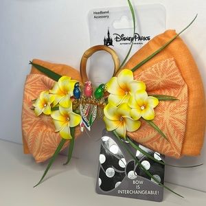 Disney Parks Tiki Room Headband Bow Accessory Interchangeable Authentic NEW